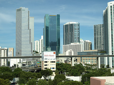 Miami, Spojené státy americké, Florida, budova, Panorama, mrakodrap, města