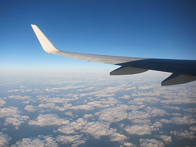 jet de go pocket, airport wings, high altitude, sky, cloud, view