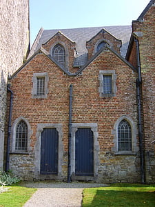 Belgia, drzwi kościoła, Kościół, Szampania-Ardeny, annevoie, na zewnątrz budynku, Architektura
