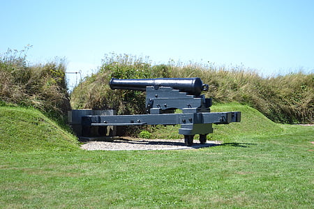 Cannon, fort, Antik, artilleri, fästning, historiska, vapen