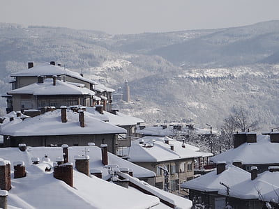 Βέλικο Τάρνοβο, Tsarevets, χιόνι, τοπίο