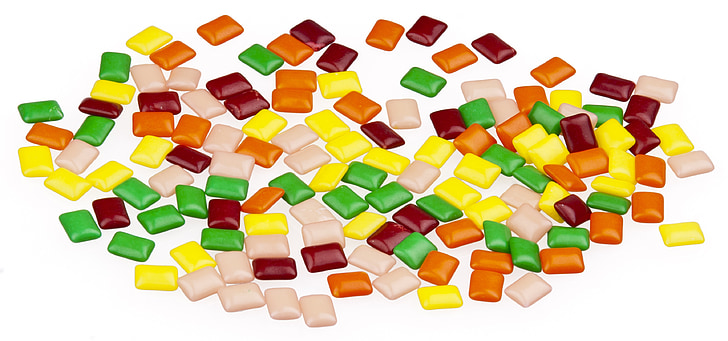 candy, chiclets, brand, gum, colorful, food, confectionery