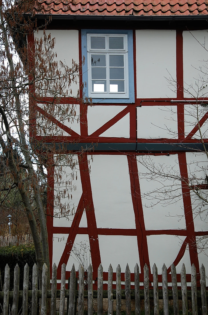 Fachwerkhaus, hem, truss, gamla hus, byggnad, Duderstadt