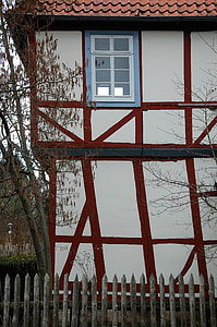 fachwerkhaus, บ้าน, ทรัส, บ้านเก่า, อาคาร, duderstadt