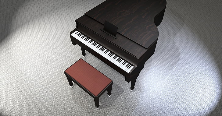 piano, wing, music, instrument, piano keys, keyboard instrument, piano keyboard