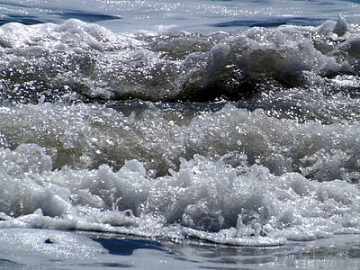 вълни, вода, абстрактни, течност, море, природата, движение