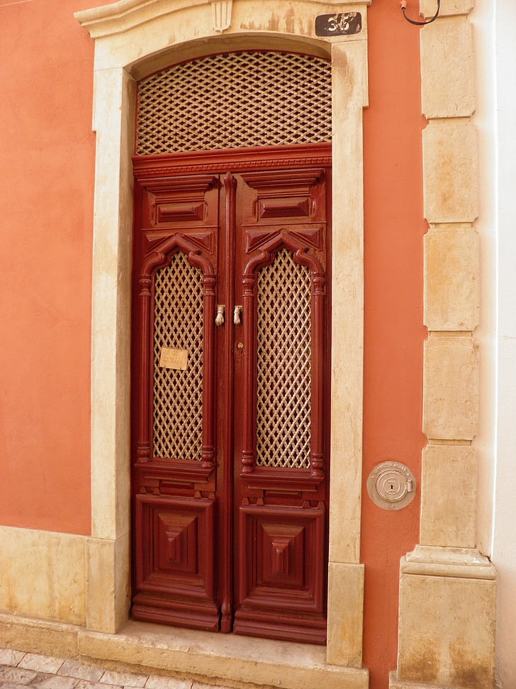 πόρτα, Πορτογαλία, Λουλέ, παλιά πόρτα, Αλγκάρβε, αρχιτεκτονική, Πορτογαλικά