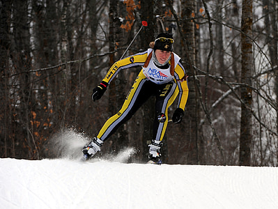 skiløper, terrengløp, snø, Vinter, mann, konkurranse, biathalon