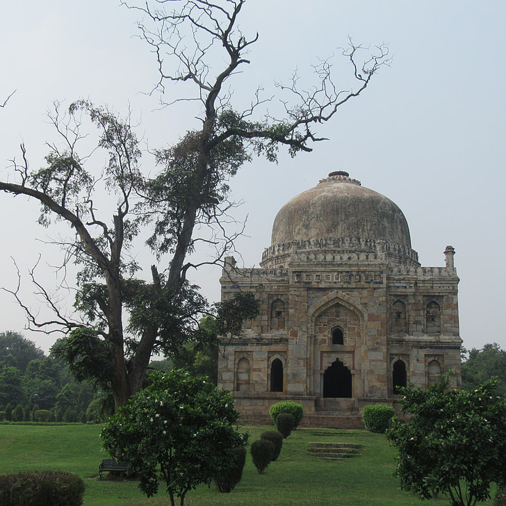 Indien, Delhi, Lodhi gardens, arkitektur, historie