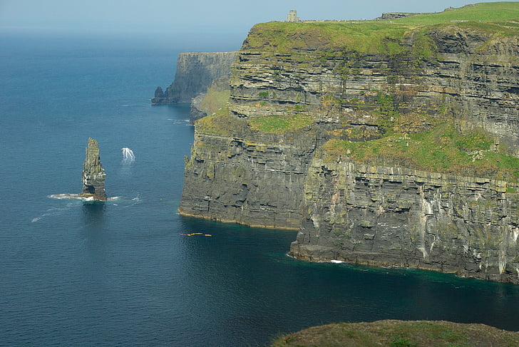 Ирландия, скалите на moher, море, рок