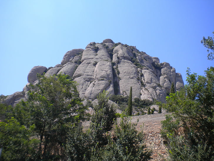 Montserrat, Spanyolország, hegyi, táj, természet, rock - objektum