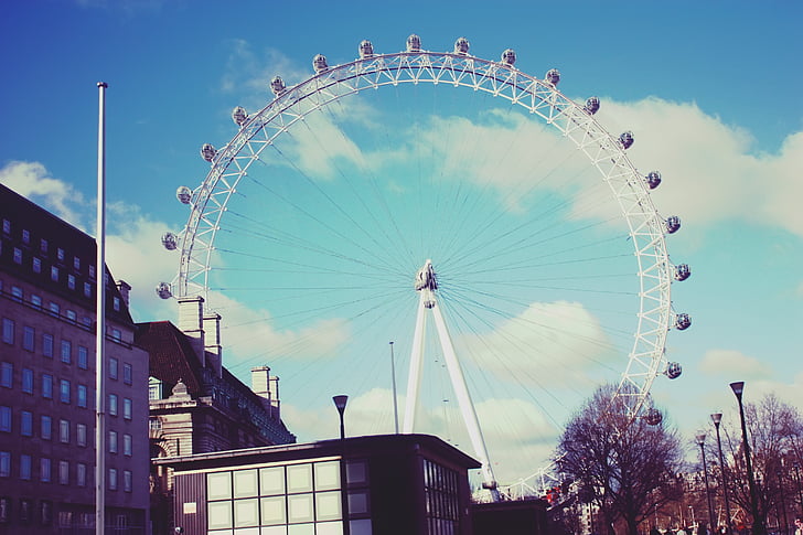 london Eye-maailmanpyörä, Iso-Britannia, Euroopan, Matkailu, Tour, Lontoo, Englanti