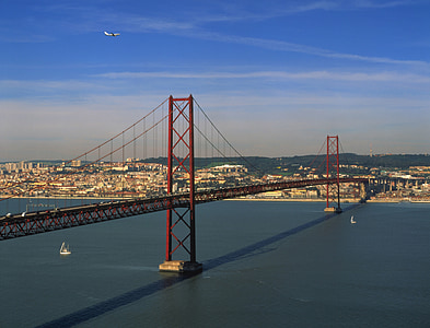 brug, Lissabon, stad