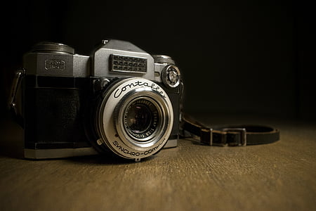 contaflex, fotografia, câmera, foto, câmera antiga, coletor de, Câmara fotográfica