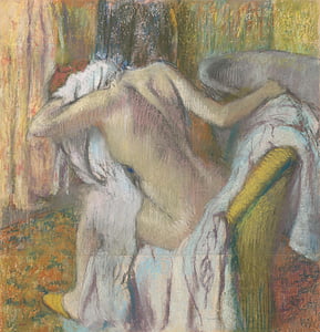 art, oil painting, the national gallery, edgar degas, nude