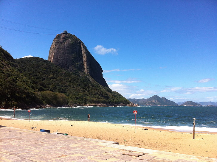 Beach, hoteli Complexo robiť pão de açúcar, Rio de janeiro, more, pobrežie, Príroda, letné
