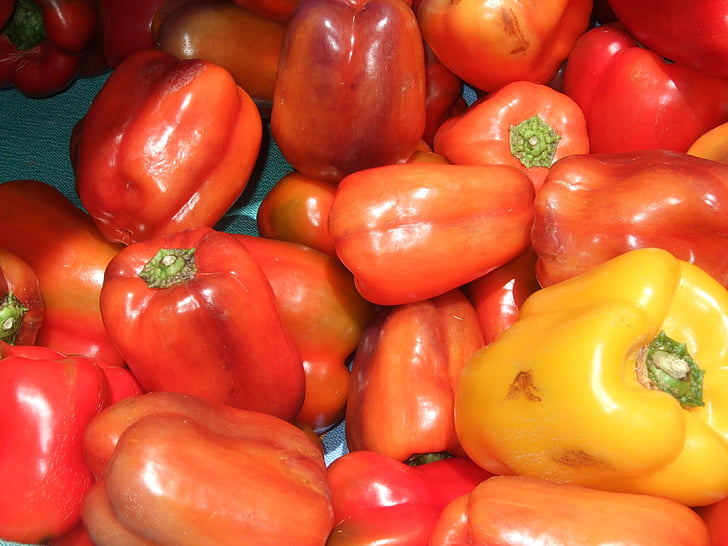 röd, peppar, mat, friska, färsk, vegetabiliska, ekologisk