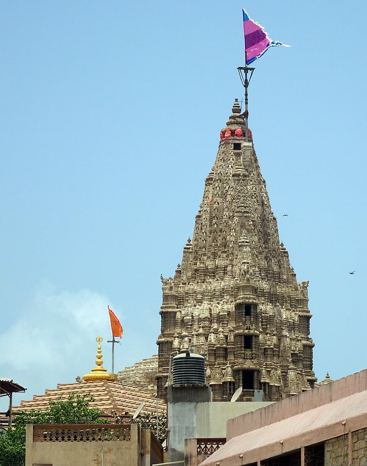 chrám, dwarkadhish, Jagat mandir, dwarakadheesh, hinduistického chrámu, Boh, Krishna