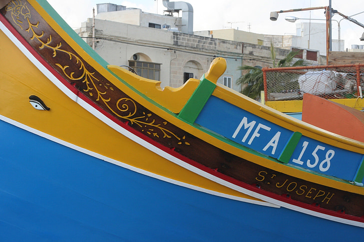 Malta, marsaxlokk, båter