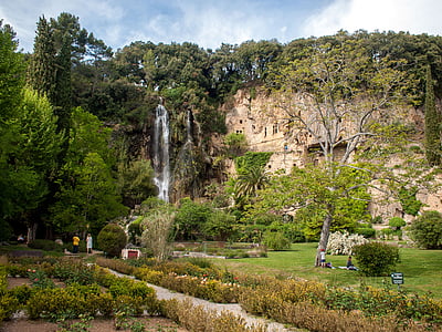 park, waterfall, france, nature, bach, murmur, water