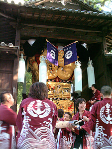 soporte de tambor, Festival, festival de taiko de Niihama, festival de hombre, miyairi, soporte de tambor Nakasuka
