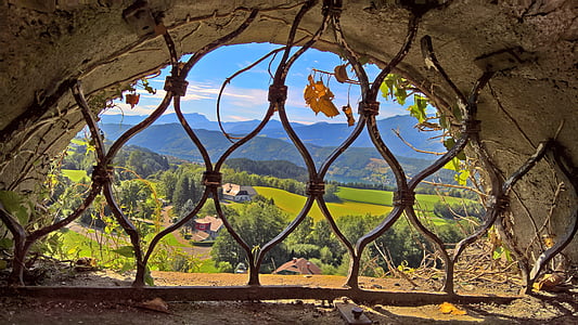 Château, grille, Outlook, Moyen-Age