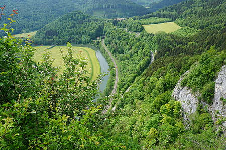 Danubio, natura, roccia, paesaggio, fiume, acqua, montagna