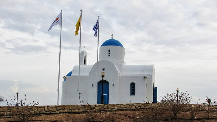 Kypros, Protaras, Ayios nikolaos, kirke