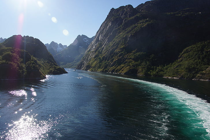 troll fjord, nimbly poti, prehod, pištolo, raftsund, Norveška, narave