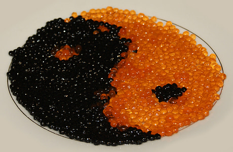 kaviar, rød kaviar, svart kaviar, mat, parabolen, ernæring, retter