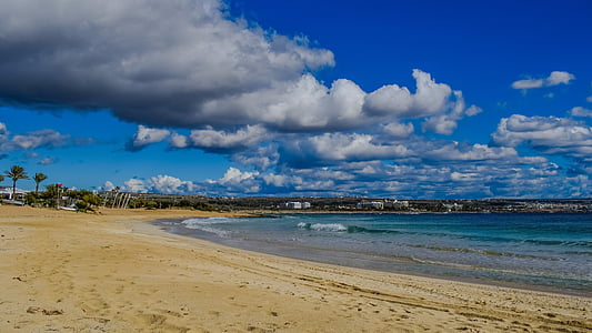 Cipro, Ayia napa, Spiaggia di Makronissos, sabbia, mare, Resort, Turismo