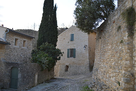 house, france, stones, old houses, french village, village