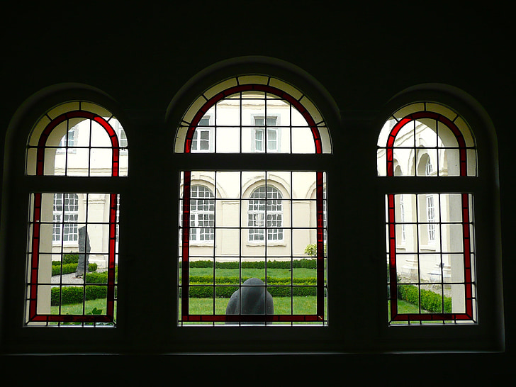 Kloster knechtsteden, Manastirea, fereastra, curte