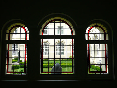 Kloster knechtsteden, Manastır, pencere, avlu