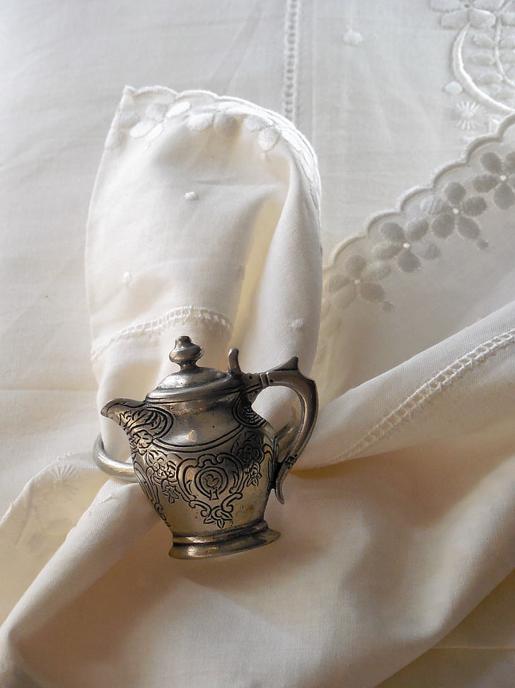 teapot, napkin holder, culture, napkin, holder, color, elegance