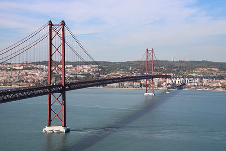 Lisabonas, tilts, interesantas vietas, Portugāle, arhitektūra, Panorama, Atlantijas