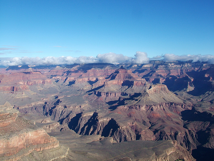 grancanyon, usa, sky, rocks, mountains