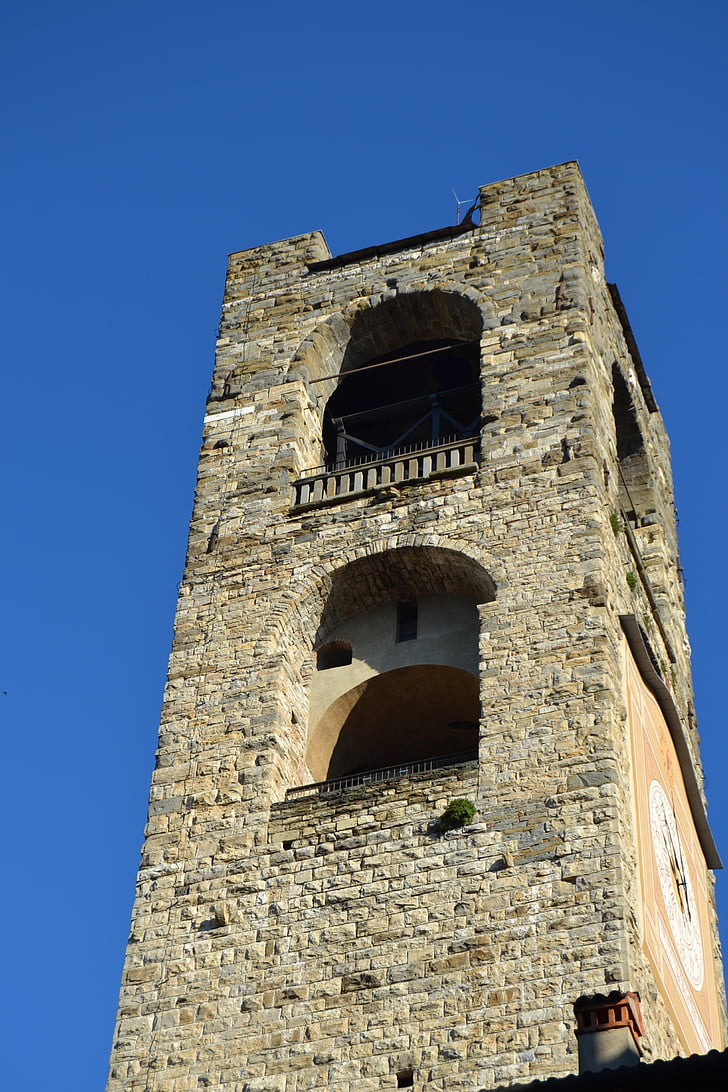 Italia, begamo, Torre, medieval, edad media, historia, Turismo