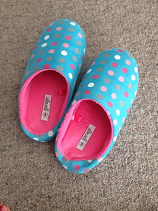 slippers, shoes, pair, footwear