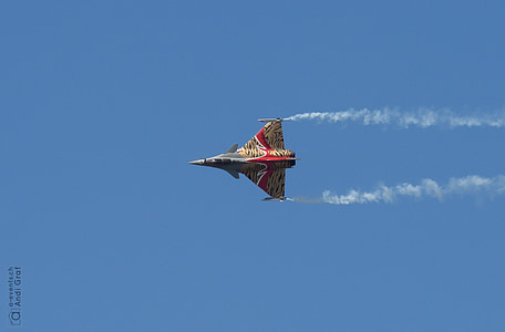 võitleja jet, flugshow, Rafale, Prantsusmaa