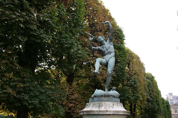parken Jardin du luxembourg, Luxembourg, skulptur