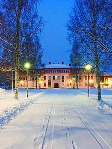 nordanå, Skellefteå, žiemą, Švedija