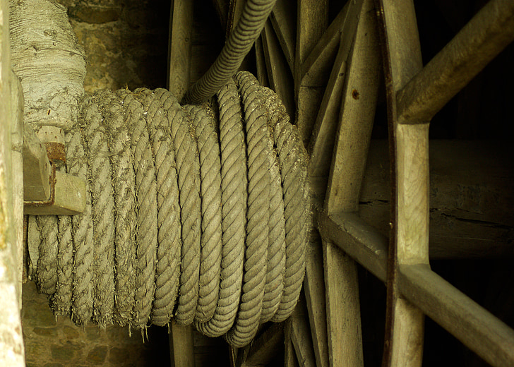 corda, roda, Mont saint michel, Abadia