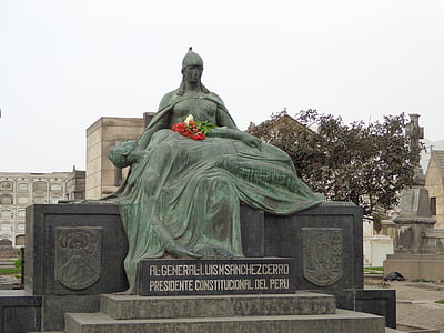 Friedhof, Priester, Statue