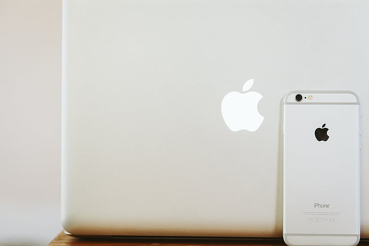 Mac, ябълка, iPhone, лаптоп, MacBook, лого, технология