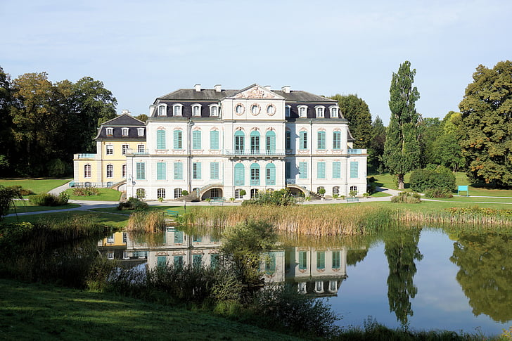 hrad, Calden, Wilhelmsthal, Residence, budova, Architektúra, Villa