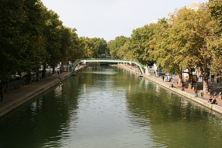 canal, Saint martin, Paris
