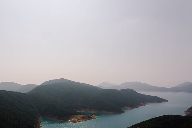 nature, landscape, mountain, water, river, fog, travel