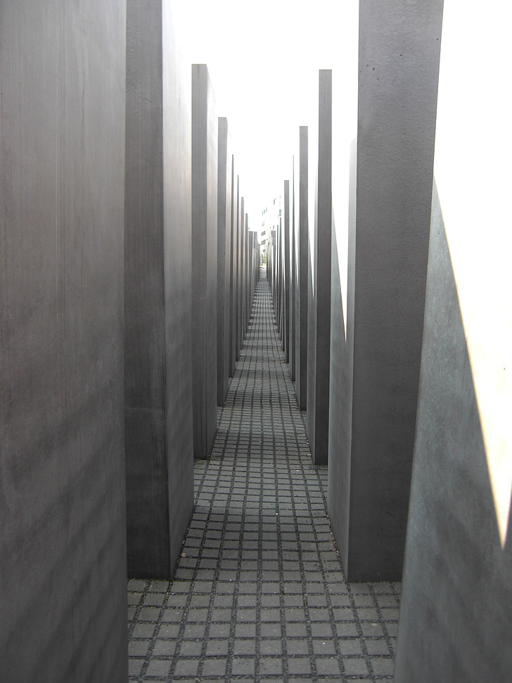 Holocausto, Monumento, Berlim, judeus, capital, Alemanha, concreto