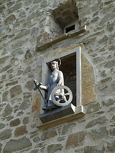katharinenturm, Catherine, staden blankenberg, staty, Figur